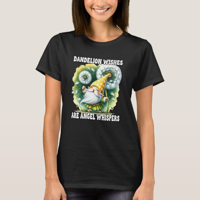 Blumengarten-Zwerg für Gartenmutter mit Löwenzahn T-Shirt (Vorderseite)