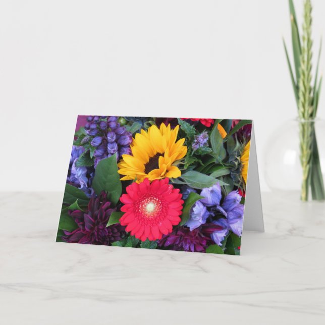 Blumengartenkarte Karte (Vorderseite)