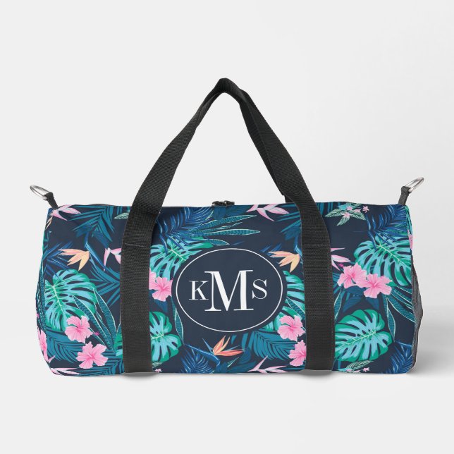 Blumengartenmuster Duffle Bag (Vorderseite)