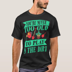 Blumengärtner Gartenbau Gärtnern alte Leute T-Shirt