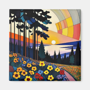 Blumengebirge Magnet