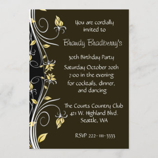 Blumengeburtstags-Party Einladung