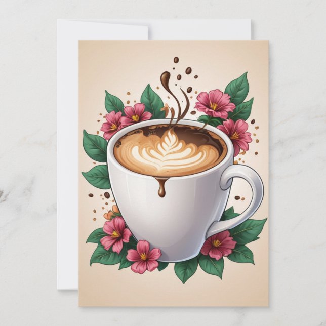 Blumengeburtstagsfeier Einladung (Vorderseite)