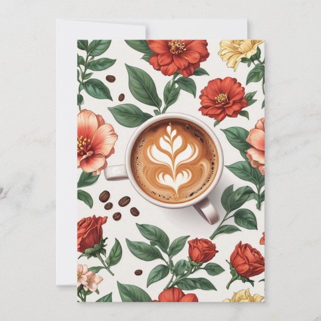 Blumengeburtstagsfeier Einladung (Vorderseite)