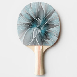 Blumengeflecht Moderne Abstrakte Blume Blau Grau Tischtennis Schläger