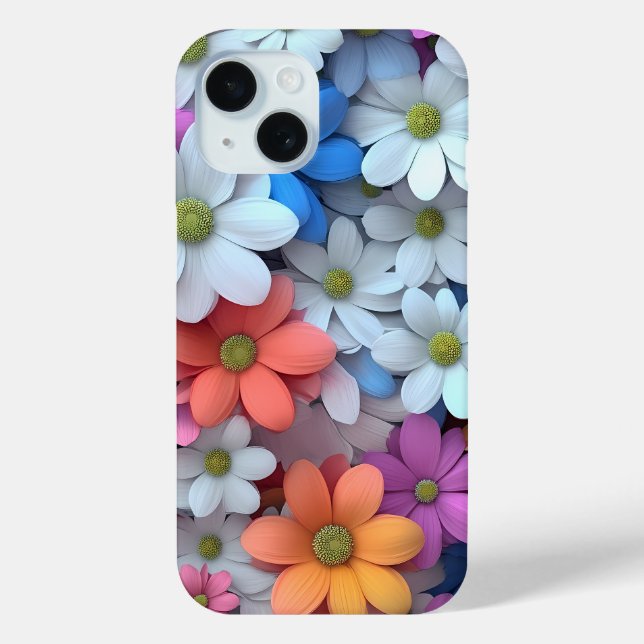 Blumengehäuse mit farbenfrohen Blume Case-Mate iPhone Hülle (Rückseite)