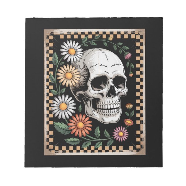 Blumengeist Herbst Boho Halloween 2 Notizblock (Vorderseite)