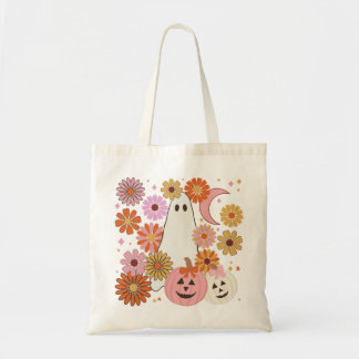 Blumengeist Retro Halloween Tragetasche