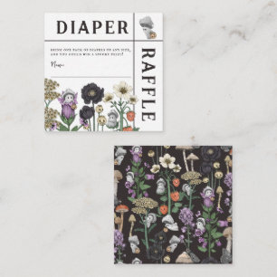 Blumengeister Halloween Baby Duschdusche Windeln R Begleitkarte