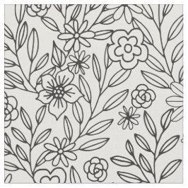 Blumengekritzel-Färbung Stoff