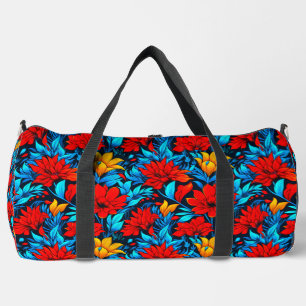 Blumengelbe Blumen Muster-13075 Duffle Bag
