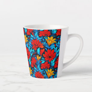 Blumengelbe Blumen Muster-13075 Milchtasse
