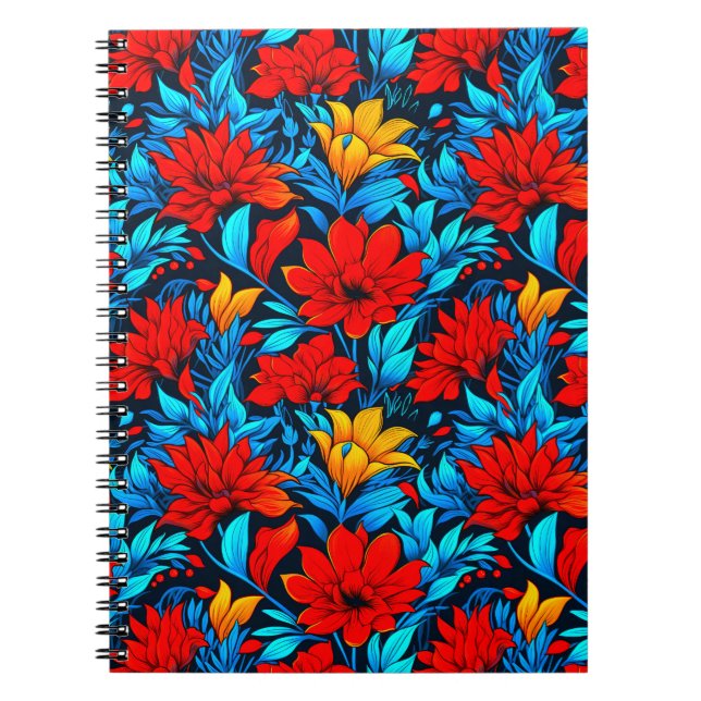 Blumengelbe Blumen Muster-13075 Notizblock (Vorderseite)
