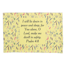 BLUMENGELBE Christliche, anpassbare Bibelverse Kissenbezug