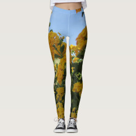 Blumengelbe Landschaft Blüte Blume Leggings