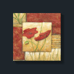 Blumengemälde mit sichtbarem Pinselstrich Leinwanddruck<br><div class="desc">Die Pinselstriche sind in diesem Blumengemälde von Chariklia Zarris sichtbar. Zwei rote Blume sitzen in der Mitte des Stückes mit Gras unten und ein paar Blätter oben schwebend. Eine skurrile Szene, die ein großartiges Geschenk machen würde!</div>