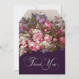 Blumengemälde Vielen Dank für Ihre Hochzeitkarte Einladung