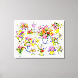 Blumengemisch Leinwanddruck