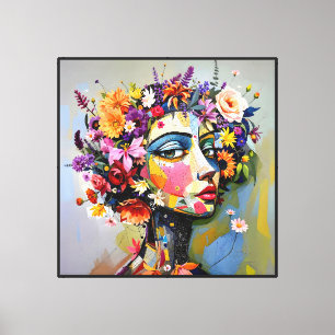 "Blumengeometrie" - Ein botanisches Portrait Leinwanddruck