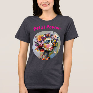 "Blumengeometrie" - Ein botanisches Portrait Tri-Blend Shirt