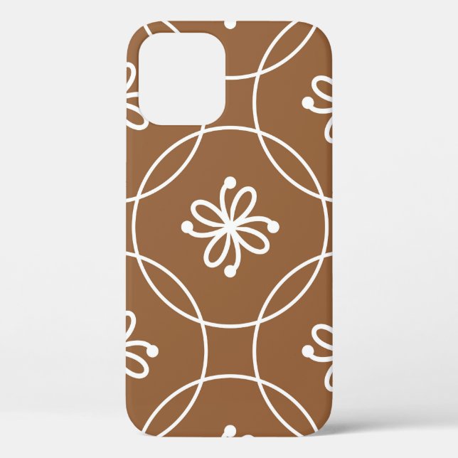 Blumengeometrie: Vintages Kunstmuster. Case-Mate iPhone Hülle (Rückseite)