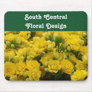 Blumengeschäft lebhafte gelbe Foto-Blume Mousepad