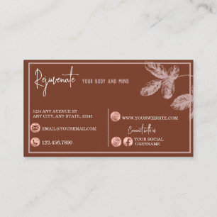 Blumengeschäft   Terracotta Business Card Visitenkarte