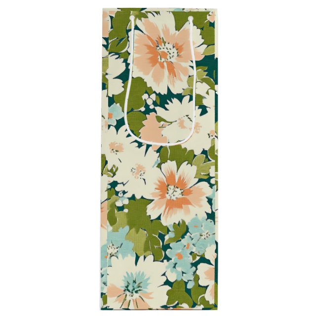 Blumengeschenk Bloom Bag Geschenktüte Für Weinflaschen (Vorderseite)
