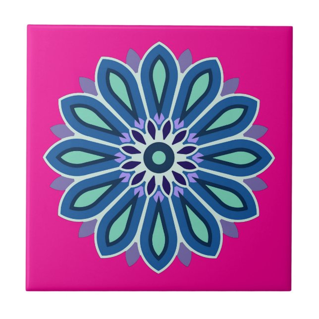 BLUMENGESCHENK FÜR MUTTER TOCHTER SCHWESTER FREUND FLIESE (Vorderseite)