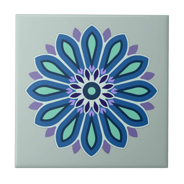 BLUMENGESCHENK FÜR MUTTER TOCHTER SCHWESTER FREUND FLIESE (Vorderseite)