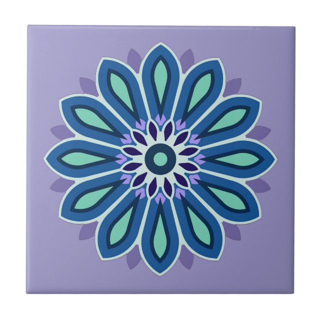 BLUMENGESCHENK FÜR MUTTER TOCHTER SCHWESTER FREUND FLIESE (Vorderseite)