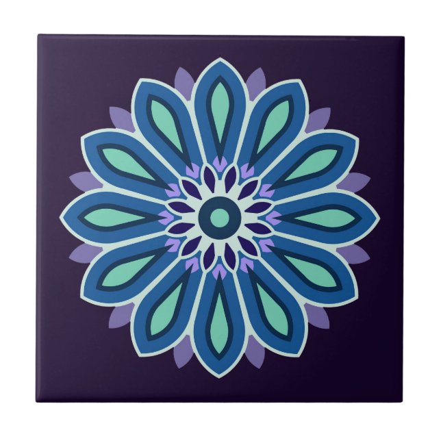 BLUMENGESCHENK FÜR MUTTER TOCHTER SCHWESTER FREUND FLIESE (Vorderseite)
