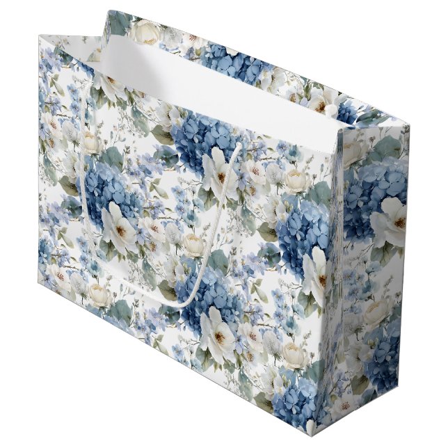 Blumengeschenktasche Große Geschenktüte (Vorderseite Schrägansicht)