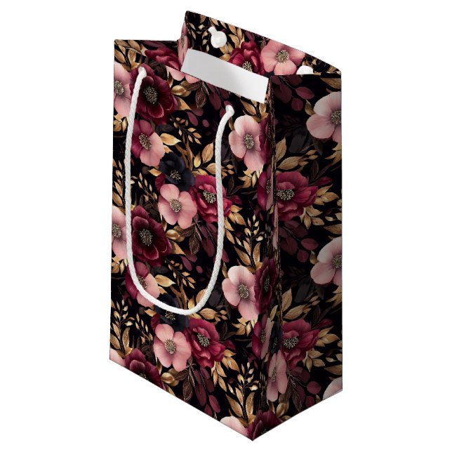 Blumengeschenktasche Kleine Geschenktüte (Vorderseite Schrägansicht)