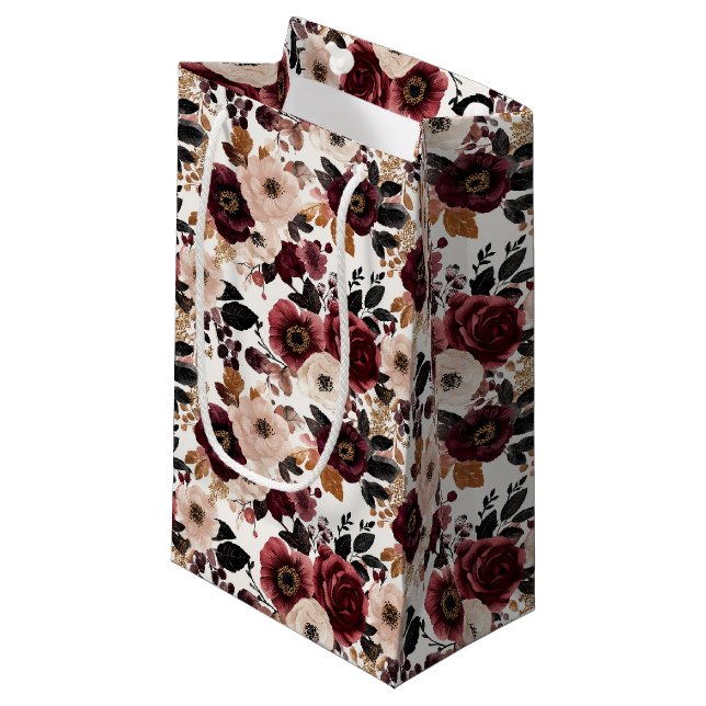 Blumengeschenktasche Kleine Geschenktüte (Vorderseite Schrägansicht)