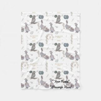 Blumengeschichten, Whimsikgeschichten, Kinderzimme Fleecedecke