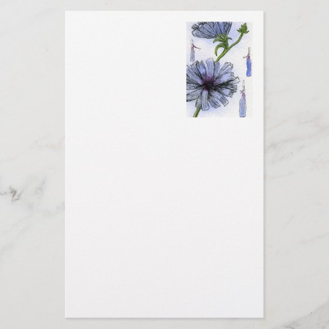 Blumengeschirr Briefpapier (Vorderseite)