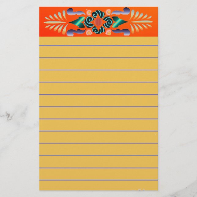 Blumengeschirr Briefpapier (Vorderseite)