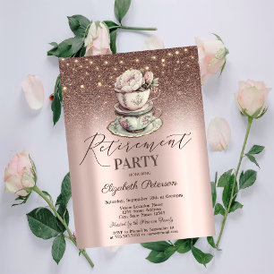 Blumengeschirr-Tasse,Glitter,Lichterkette Ruhestan Einladung