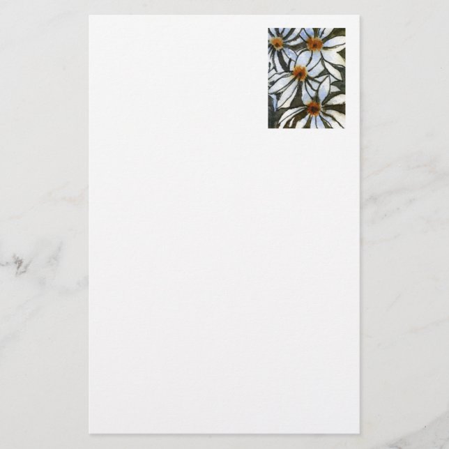Blumengeschirr "Wilde Daisies" Briefpapier (Vorderseite)