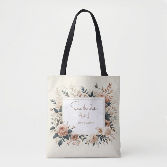 Blumengeschmack: Essentials-Tasche Hochzeit (Vorderseite)