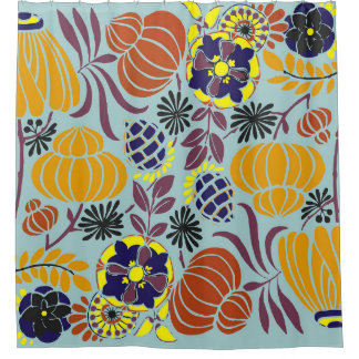 blumengeschmückter Hintergrund Duschvorhang