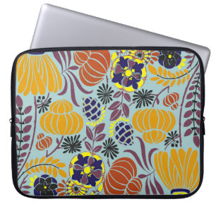 blumengeschmückter Hintergrund Laptopschutzhülle