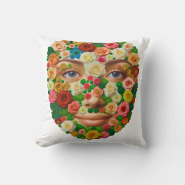Blumengesicht Kissen