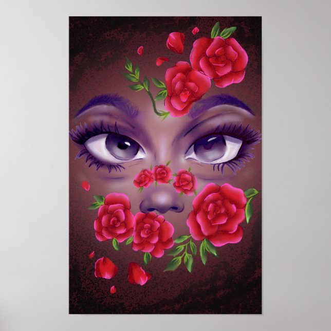 Blumengesicht  poster (Vorne)