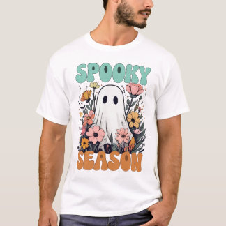 Blumengespenst feiern Spooky-Jahreszeit im Shirt