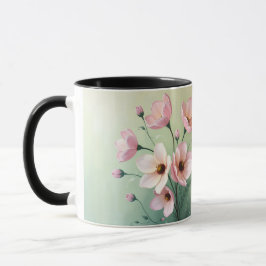 Blumengestaltete Kaffeetasse