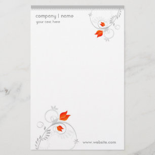 Blumengestation Briefpapier