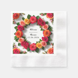 Blumengesteck Hochzeit & Brautparty Dekoration Serviette