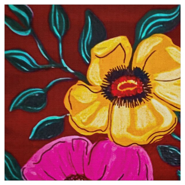 Blumengestein Wonders Fabric Stoff (Muster)